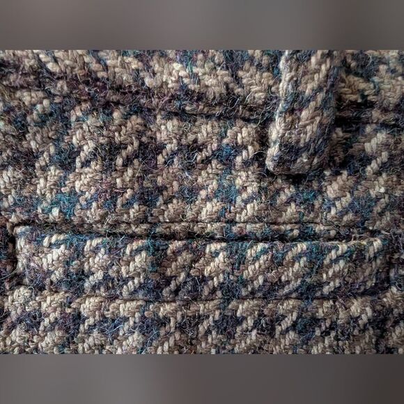 Lauren Ralph Lauren Alpaca Wool Midi Skirt - Brown Houndstooth Small - Picture 7 of 9